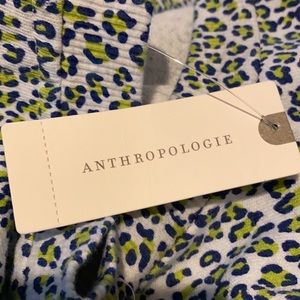 Anthropologie T.La New Lightweight Terry Puff sleeve top, banded bottom